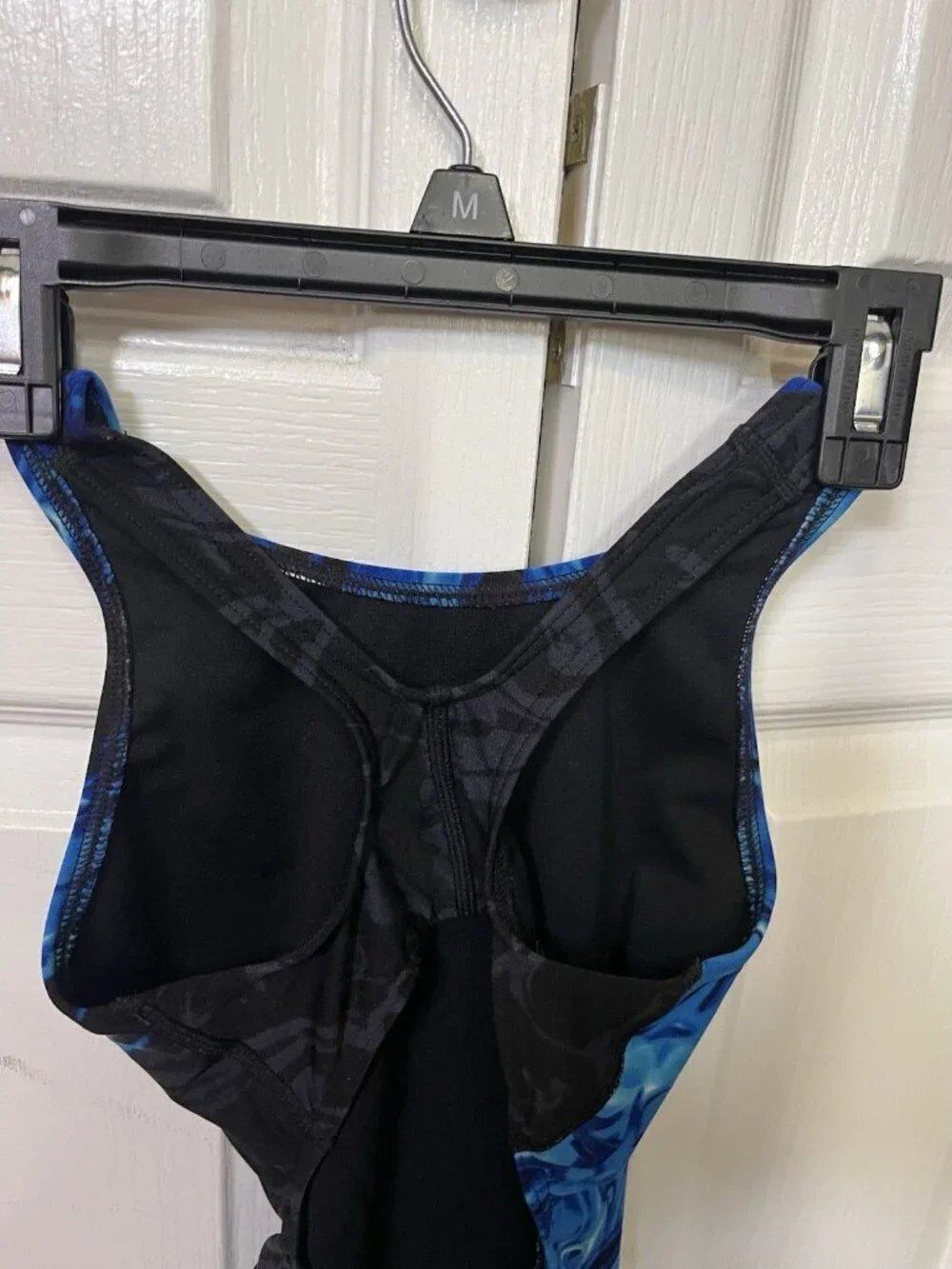 TYR Competition Girl's Durafast Blue Electro Diamondfit Swimsuit Sz 24 (M; 7/8)
